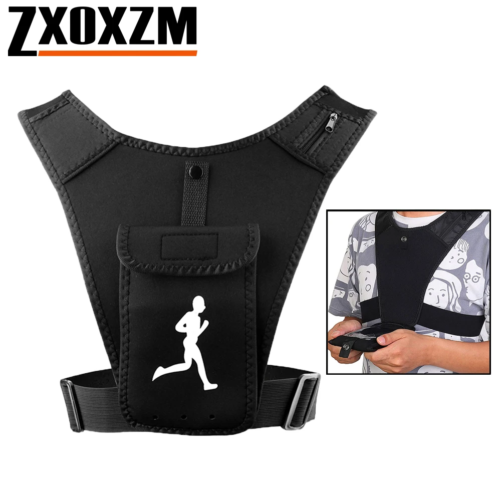 Running Gear Essential - Verstellbare Laufweste, Handyhalter für Männer und