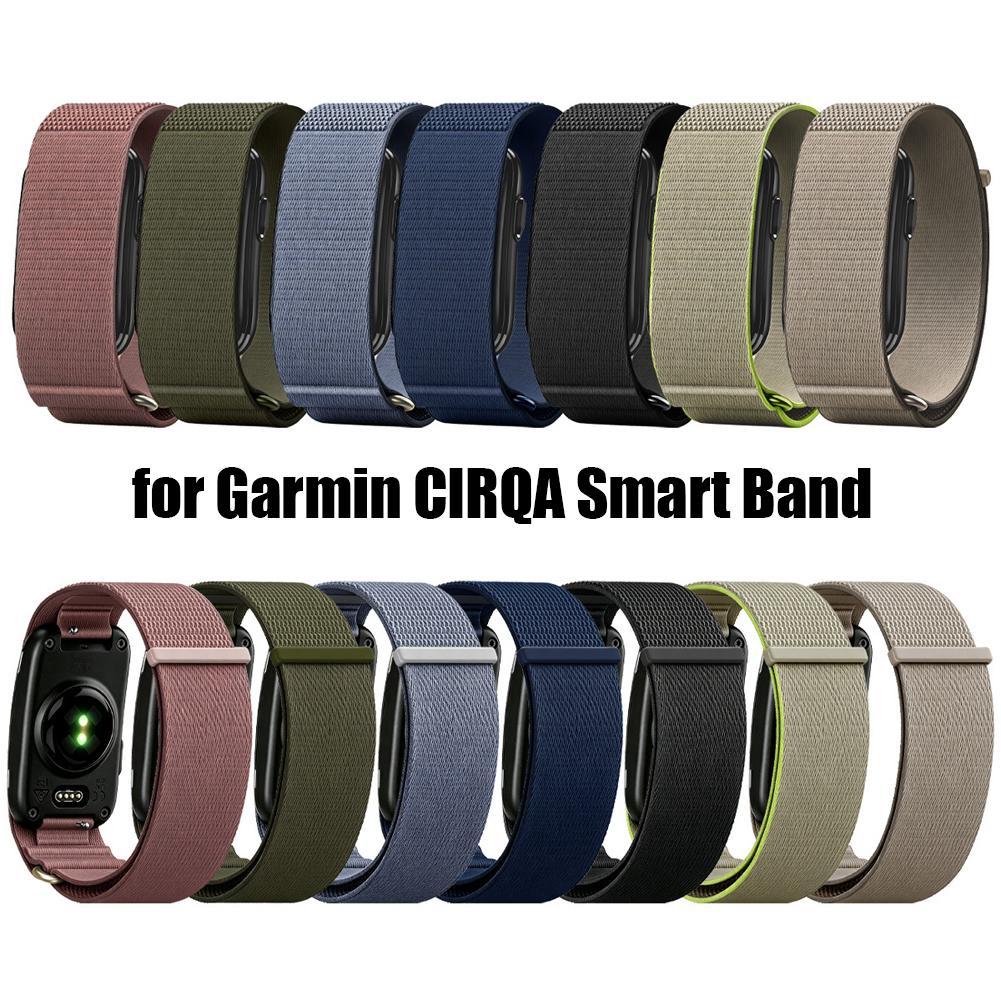 Sweat Band Wrist - Verstellbares Nylon-Schlaufen-Uhrenarmband für Garmin CIRQA, schweißableitendes,