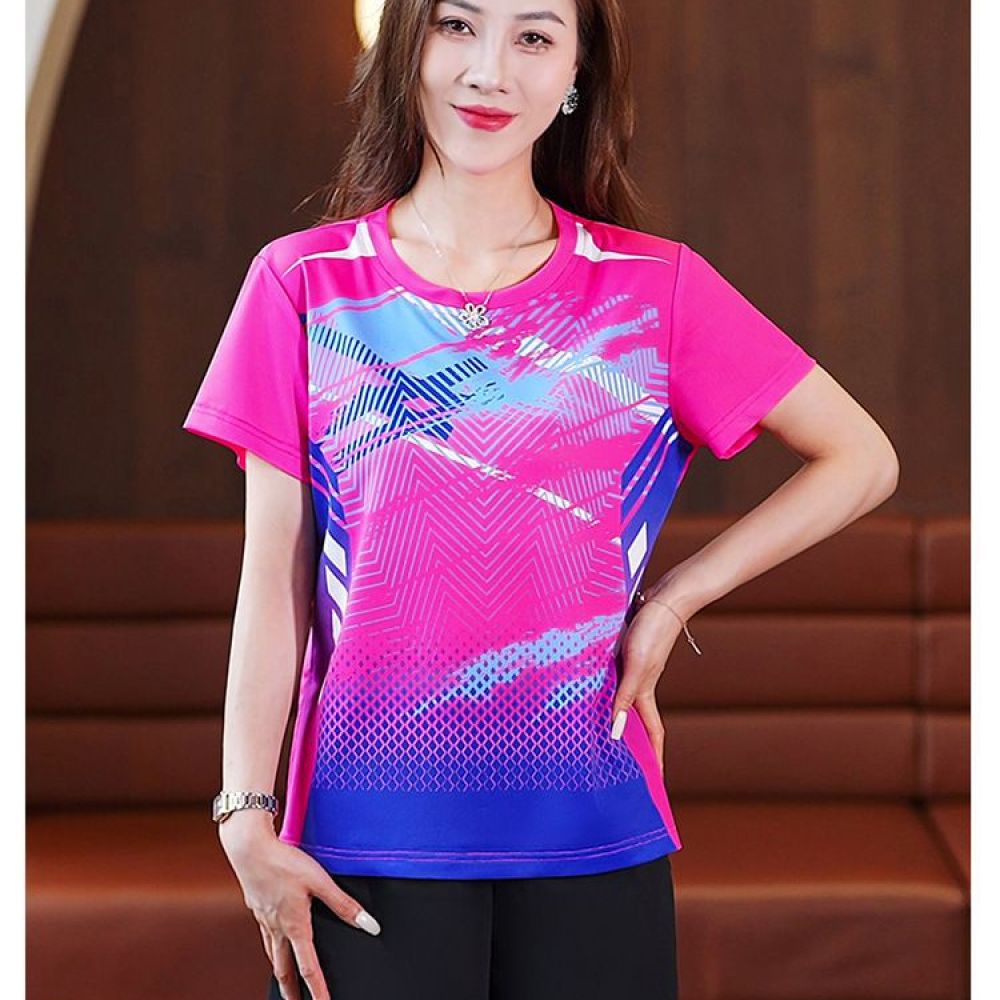 Running Gear Junior - Damen Yoga T-Shirt Schnelltrocknend Sportbekleidung Kurzarm