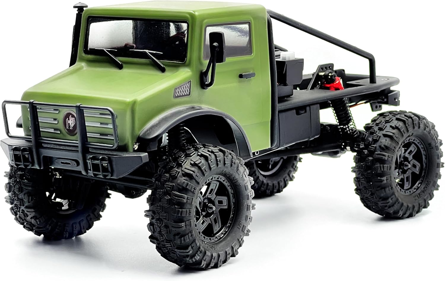 Running Gear Green - 1/18 Maßstab Ferngesteuerter Crawler-Truck - Bürstenloser