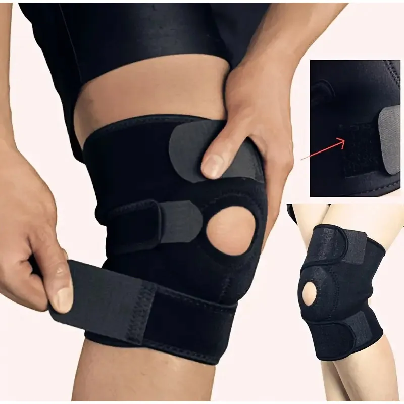 Running Gear Essential - Federunterstützte Knieschoner, Stützbandage für Sport, Laufen,